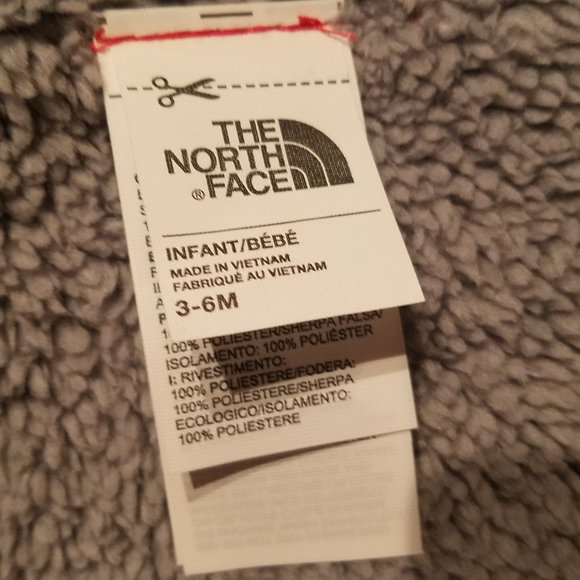 North Face Boys Buffalo Plaid 3-6M Winter Jacket - Picture 4 of 5